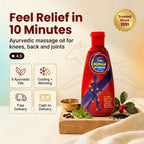 [en] Aswini Hiran Strong Pain Oil bottle, Ayurvedic massage oil for knees, back and joints with relief in 10 minutes, rated 4.5 stars from 2250 reviews