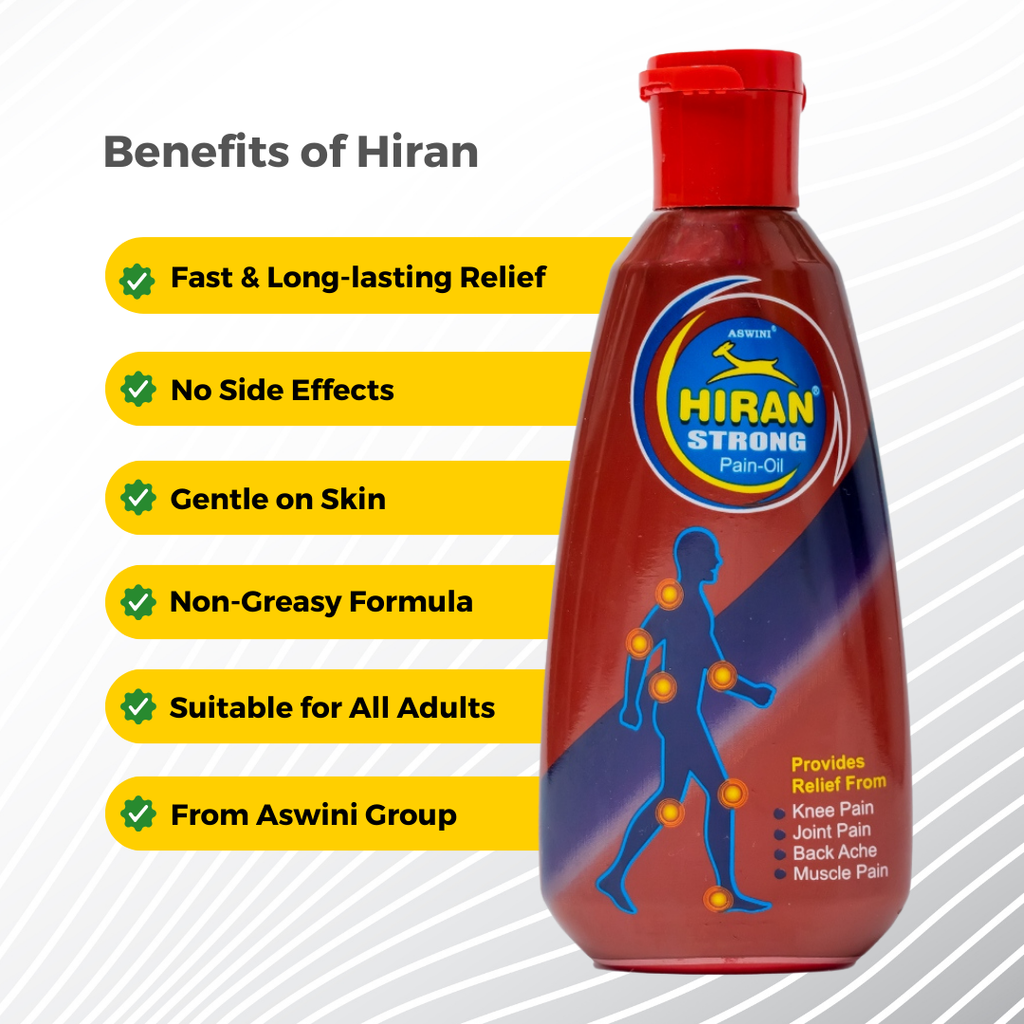 Hiran Pain Relief Oil - Relief in 3 minutes