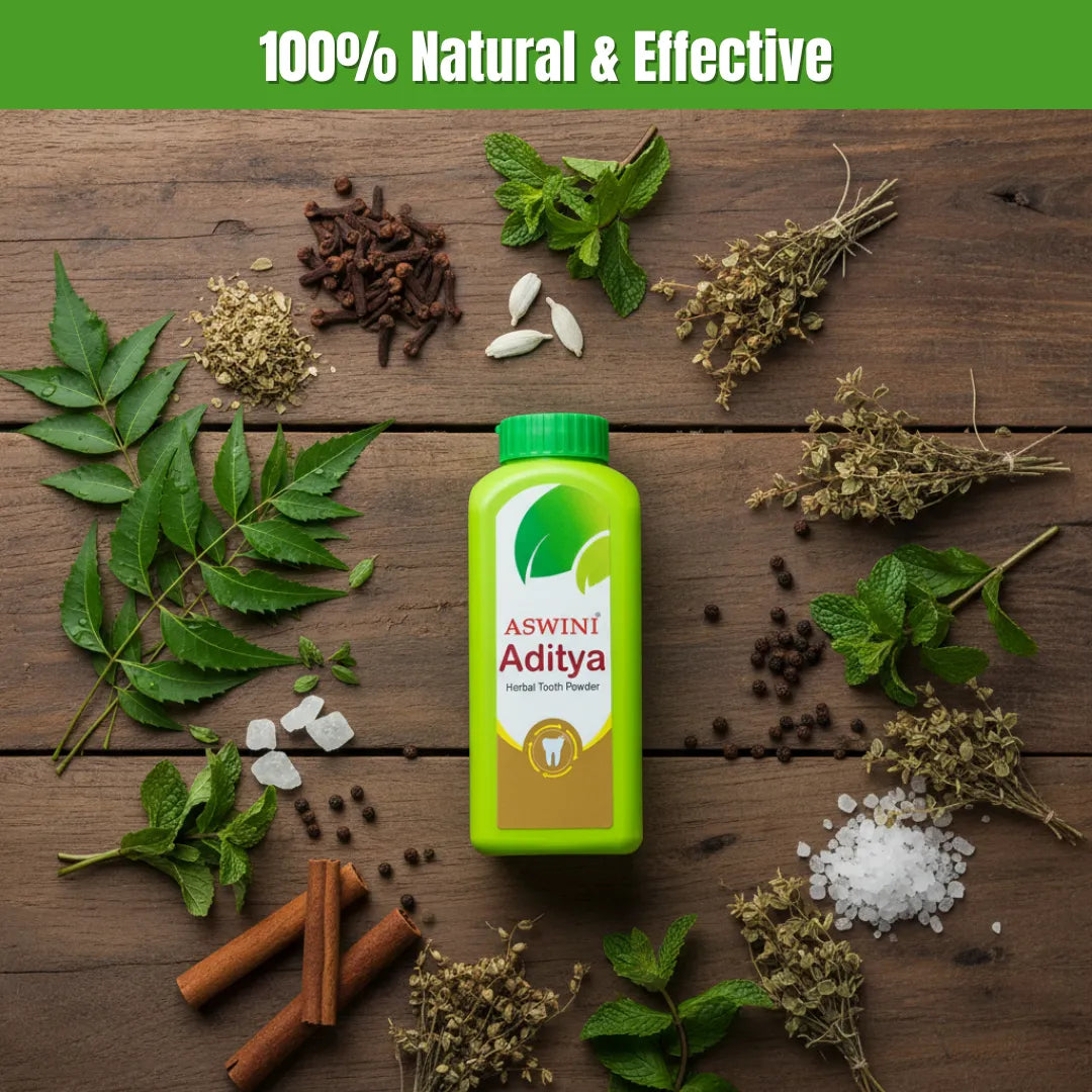Aditya Herbal Tooth Powder